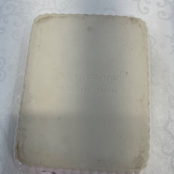 Vintage Ovenproof Ceramic Baking Dish Rectangular Fall Harvest Design - Picture 4 of 7